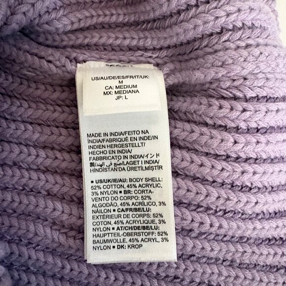The Drop Sylvie Top Womens Sz Medium Lavender V-Neck Cropped Sweater Tank NEW - Picture 8 of 10